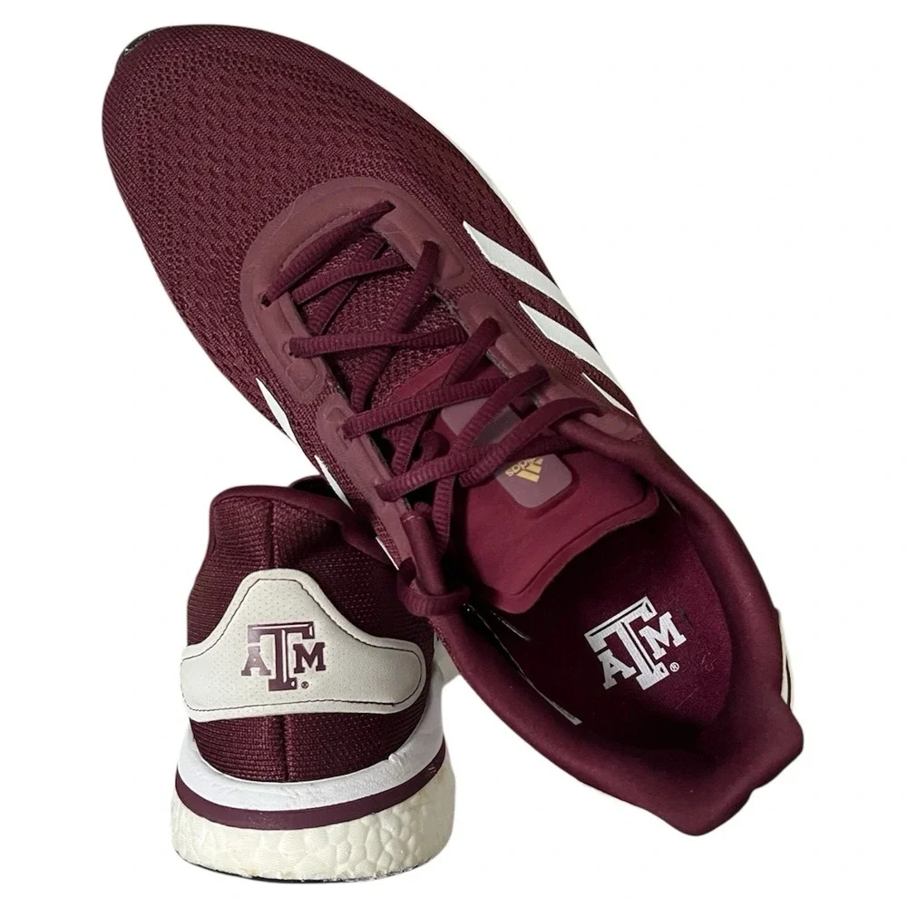 Adidas Supernova Mens Burgundy Texas A&M Aggies Running‎ Shoes Size 12